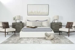 Mor Furniture Upholstered Beds|Beds|Cloud Boucle Upholstered Panel Bed In Maya Boucle, Queen