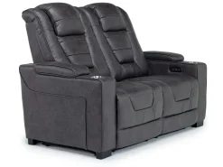 Mor Furniture Living Room Sets|Cody 2 Power Sofa & Loveseat In Walnut