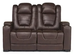 Mor Furniture Living Room Sets|Cody 2 Power Sofa & Loveseat In Walnut