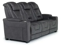 Mor Furniture Living Room Sets|Cody 2 Power Sofa & Loveseat In Walnut