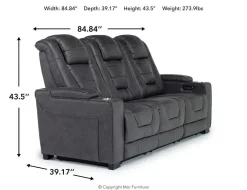 Mor Furniture Reclining Sofas|Sofas|Cody 2 Power Sofa In Gray