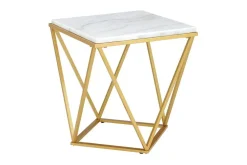 Mor Furniture Sofa & End Tables|Conner End Table In Marble/Gold