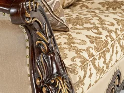 Mor Furniture Living Room Sets|Constantine Sofa & Loveseat In Gold