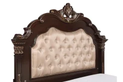 Mor Furniture Upholstered Beds|Beds|Constantine Upholstered Bed In Cherry, Queen