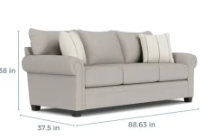 Mor Furniture Sleeper Sofas|Sofas|Cordoba Queen Sleeper Sofa In Splash Charcoal
