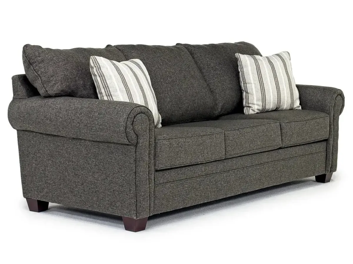Mor Furniture Sleeper Sofas|Sofas|Cordoba Queen Sleeper Sofa In Splash Charcoal