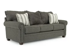 Mor Furniture Sleeper Sofas|Sofas|Cordoba Queen Sleeper Sofa W/ Mattress In Splash Charcoal