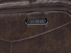 Mor Furniture Recliners|Cortez Power Recliner In Dark Brown Leather