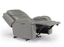 Mor Furniture Recliners|Cortez Power Recliner In Dark Brown Leather