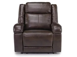 Mor Furniture Recliners|Cortez Power Recliner In Dark Brown Leather
