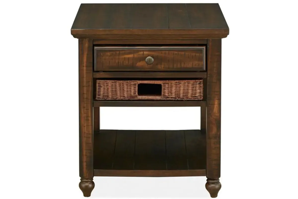 Mor Furniture Sofa & End Tables|Cottage Lane End Table In Brown
