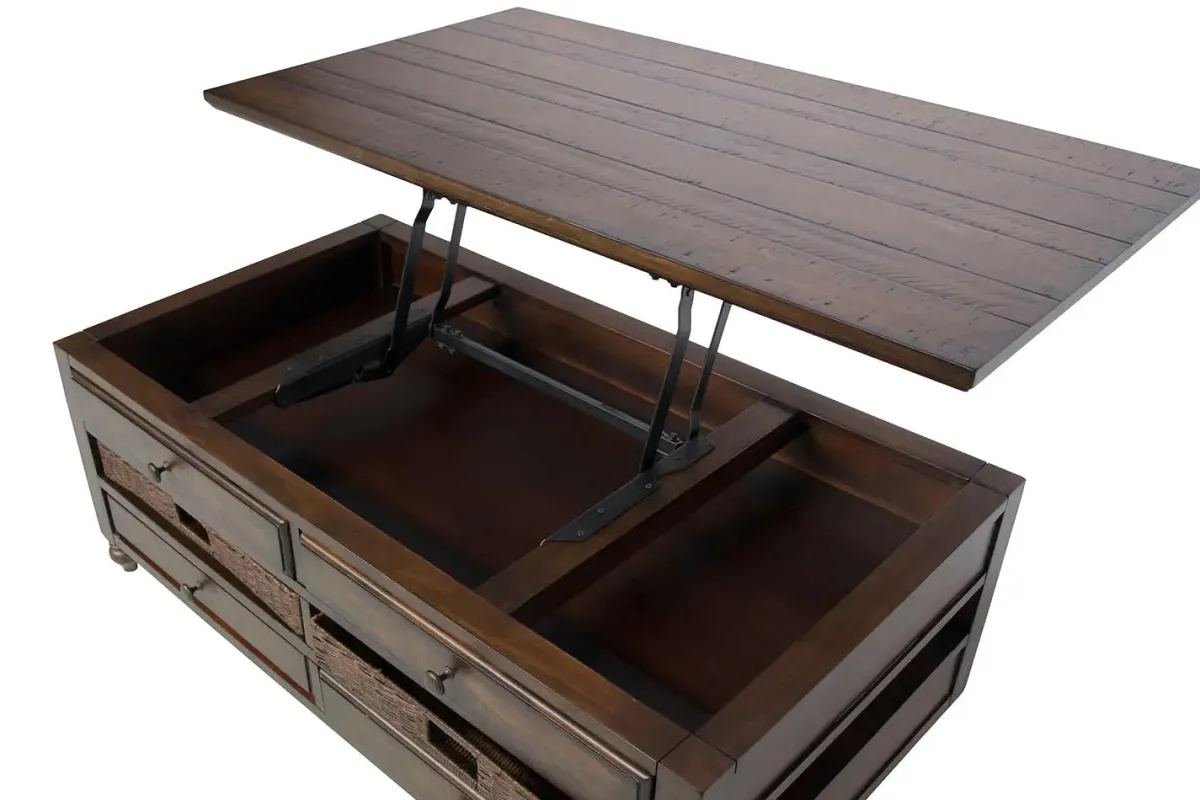 Mor Furniture Coffee Tables|Cottage Lane Lift Top Coffee Table In Brown