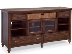 Mor Furniture Media Consoles & Hutches|Tv Stands|Cottage Lane Media Console In Brown, 70 Inch