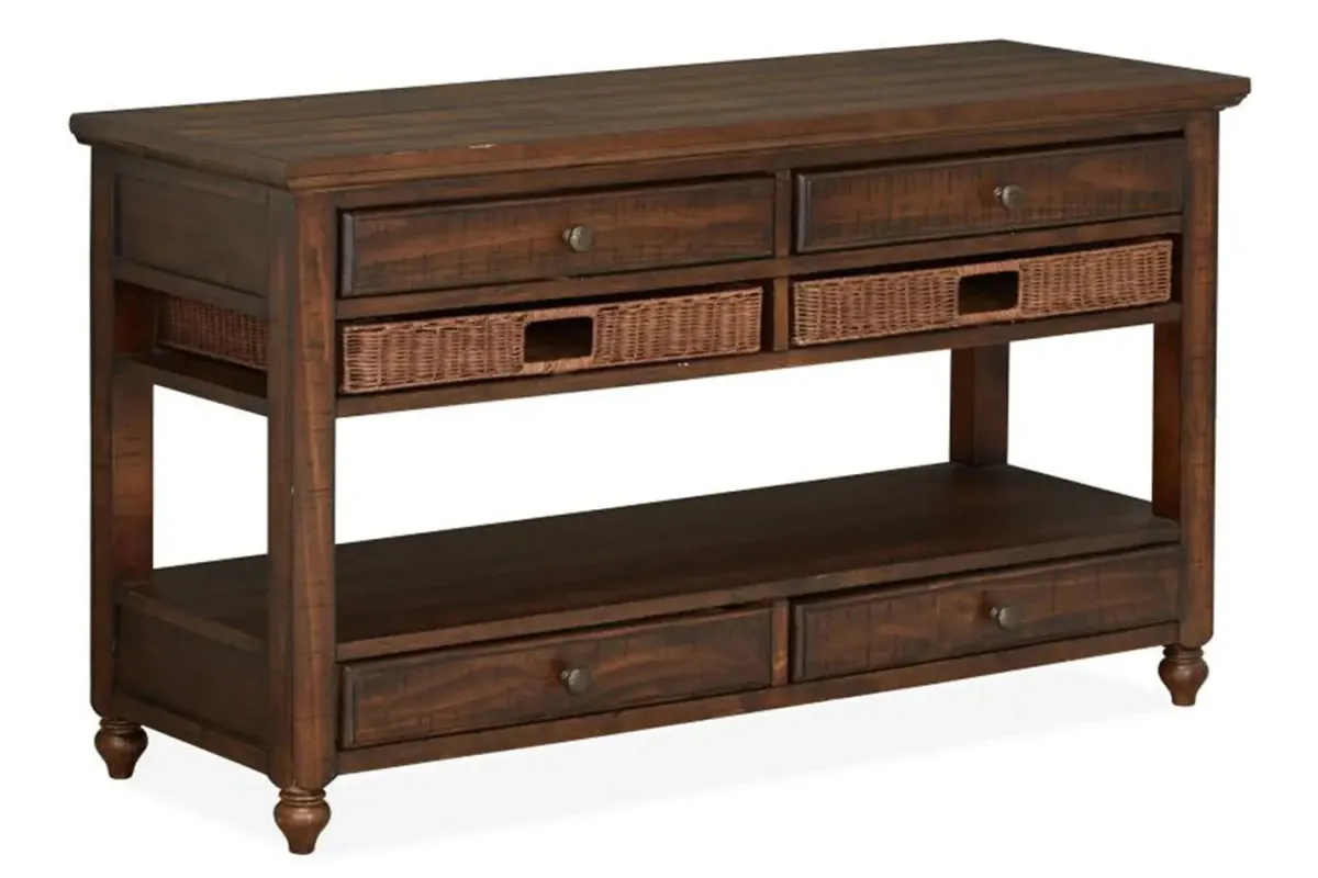 Mor Furniture Sofa & End Tables|Cottage Lane Sofa Table In Brown