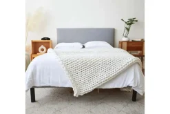 Mor Furniture Duvets & Coverlets|Duvets & Coverlets|Cotton Weighted Blanket In Cream, Twin/Full