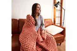 Mor Furniture Duvets & Coverlets|Duvets & Coverlets|Cotton Weighted Blanket In Cream, Twin/Full