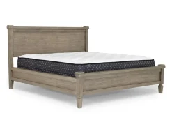 Mor Furniture Bedroom Sets|Country Side Canopy Bed, Dresser, Mirror & 2 Drawer Nightstand In Brown, Queen