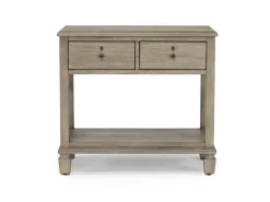 Mor Furniture Bedroom Sets|Country Side Canopy Bed, Dresser, Mirror & 2 Drawer Nightstand In Brown, Queen