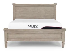 Mor Furniture Beds|Country Side Canopy Bed In Brown, Queen