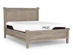 Mor Furniture Beds|Country Side Canopy Bed In Brown, Queen