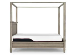 Mor Furniture Beds|Country Side Canopy Bed In Brown, Queen
