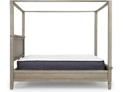 Mor Furniture Beds|Country Side Canopy Bed In Brown, Queen