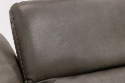Mor Furniture Reclining Sectionals|Reclining Sofas|Cove 5 Piece 2 Power Sectional In Gray Leather