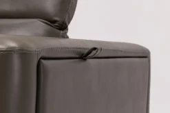 Mor Furniture Reclining Sectionals|Reclining Sofas|Cove 5 Piece 2 Power Sectional In Gray Leather