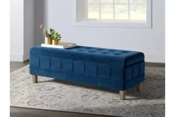 Mor Furniture Bedroom Benches|Crosby Storage Bench In Gun Metal