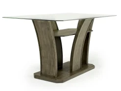 Mor Furniture Seating For 4|Counter Height Dining Sets|Dapper Counter Height Dining Table & 4 Stools In Brown