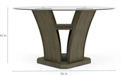 Mor Furniture Round Dining Tables|Dining Tables|Dapper Round Dining Table In Gray