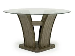 Mor Furniture Seating For 4|Round Dining Sets|Dapper Round Dining Table & 4 Chairs In Brown