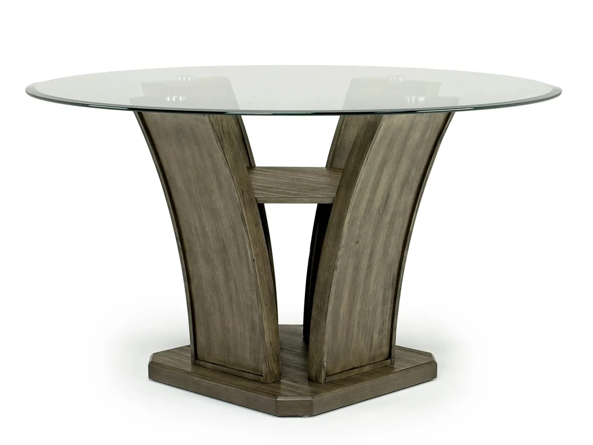Mor Furniture Seating For 4|Round Dining Sets|Dapper Round Dining Table & 4 Chairs In Brown