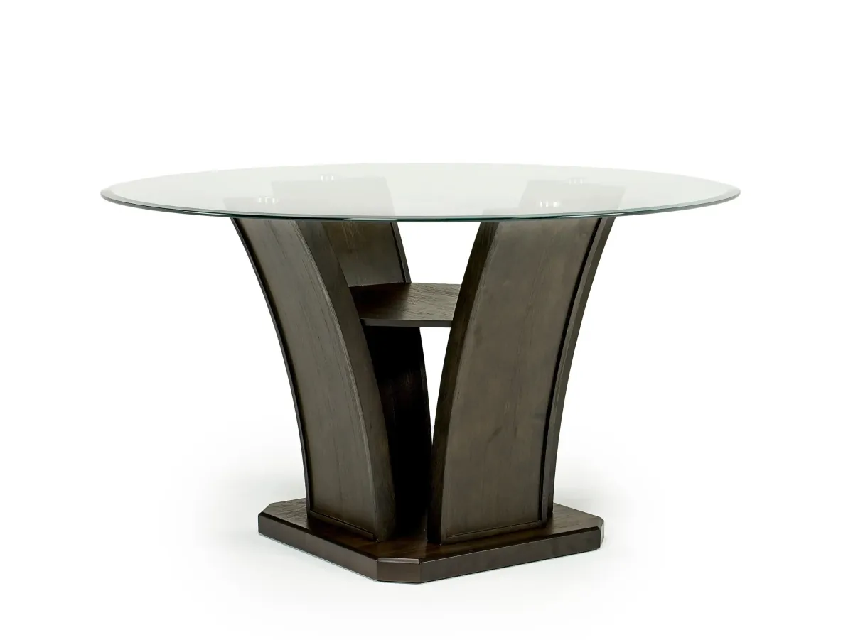 Mor Furniture Seating For 4|Round Dining Sets|Dapper Round Dining Table & 4 Chairs In Brown