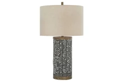 Mor Furniture Shop All Lighting & Lamps|Office Lighting|Dayo Table Lamp In Gray/Gold Finish