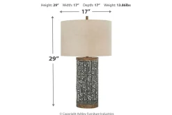 Mor Furniture Shop All Lighting & Lamps|Office Lighting|Dayo Table Lamp In Gray/Gold Finish