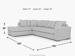 Mor Furniture Sectionals|Dennon Sofa Chaise Sectional In , Right Facing Pebble