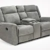 Mor Furniture Reclining Sofas|Loveseats|Derby Reclining Console Loveseat In Light Gray