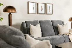 Mor Furniture Reclining Sofas|Derby Reclining Sofa & Console Loveseat In Gray