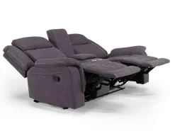Mor Furniture Reclining Sofas|Loveseats|Diamond Reclining Console Loveseat In Gray