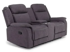 Mor Furniture Reclining Sofas|Diamond Reclining Sofa & Console Loveseat In Gray