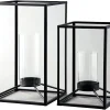 Mor Furniture Sculptures|Candle Holders|Dimtrois Lanterns In Black, Set Of 2