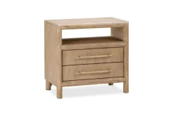 Mor Furniture Nightstands|Dorsey 2 Drawer Nightstand In Granola