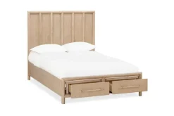 Mor Furniture Beds|Dorsey Panel Bed In Granola, Queen