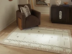 Mor Furniture Shop All Rugs|Dot Rug In Cream/Brown/Taupe, 8x10