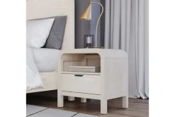 Mor Furniture Nightstands|Drake 2 Drawer Nightstand In Sugar