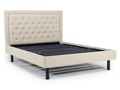 Mor Furniture Adjustable Foundations|Duo Linen Adjustable Foundation Bed In Natural, Queen