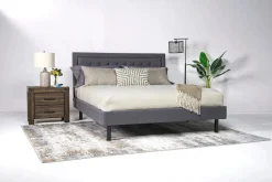 Mor Furniture Adjustable Foundations|Duo Linen Adjustable Foundation Bed In Natural, Queen