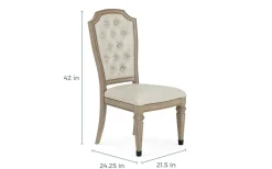 Mor Furniture Seating For 4|Dining Room Sets|Durango Dining Table & 4 Side Chairs In Fawn