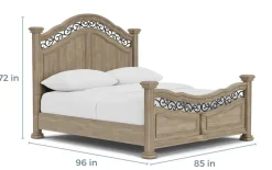 Mor Furniture Beds|Durango Panel Bed In Willadeene, Queen